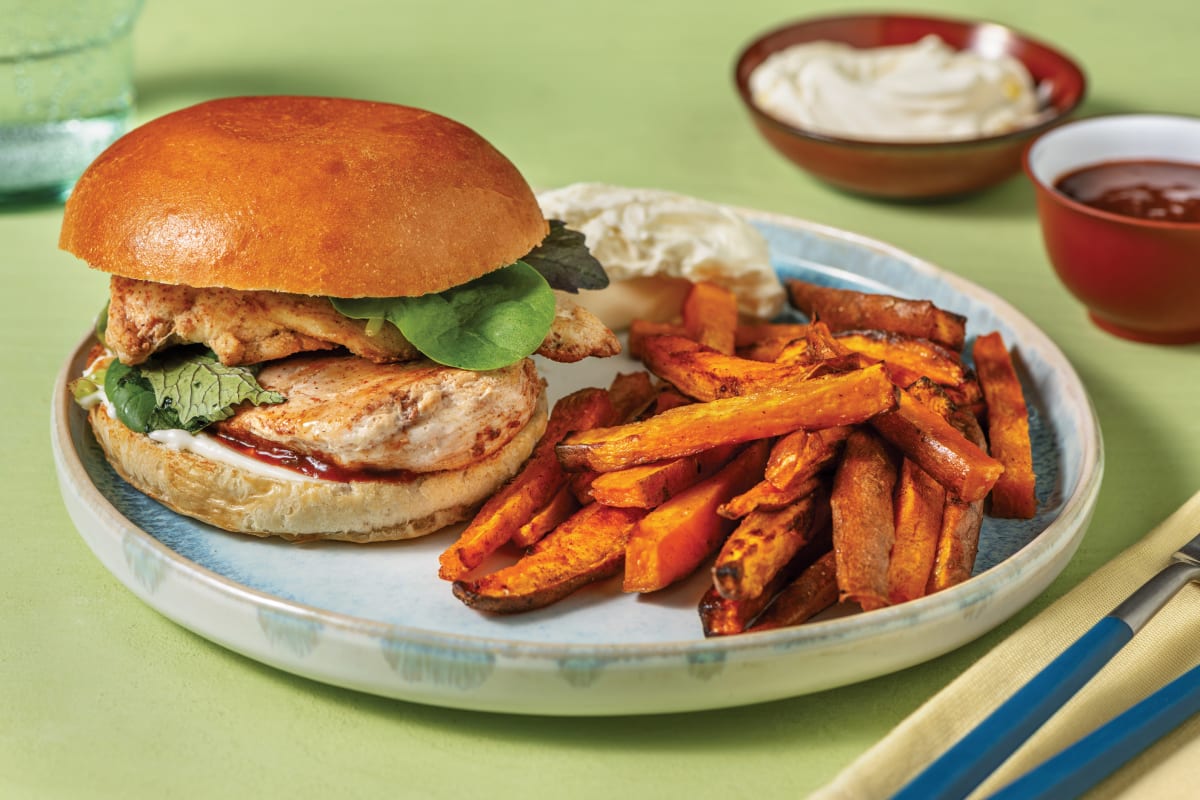 Double Mexican-Spiced Chicken Fillet Burger