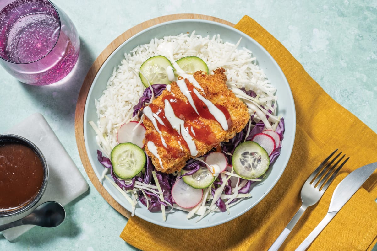 BBQ Plum Tonkatsu-Style Chicken 