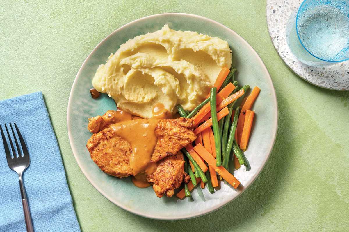 Chicken & Creamy Red Pesto Sauce