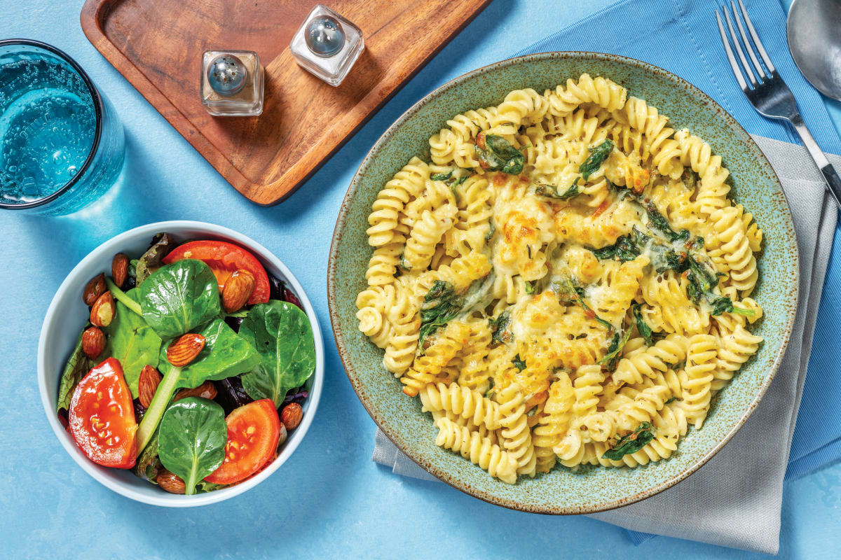 Basil Pesto & Parmesan Pasta Bake