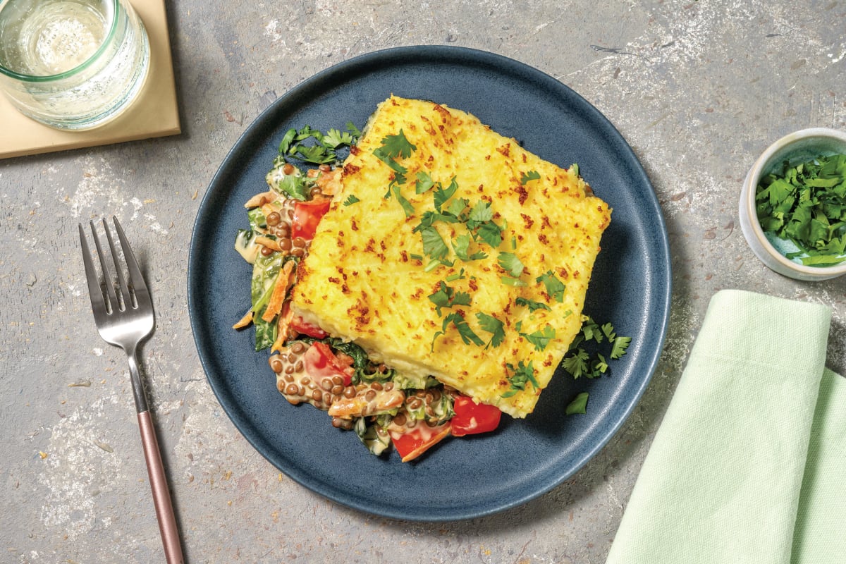 Caribbean Lentil & Veggie Pie