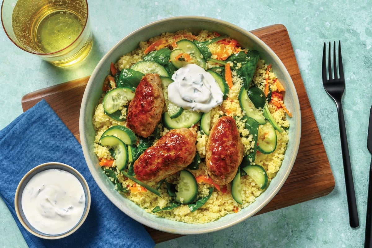 Middle Eastern Lamb Kofta Couscous Bowl