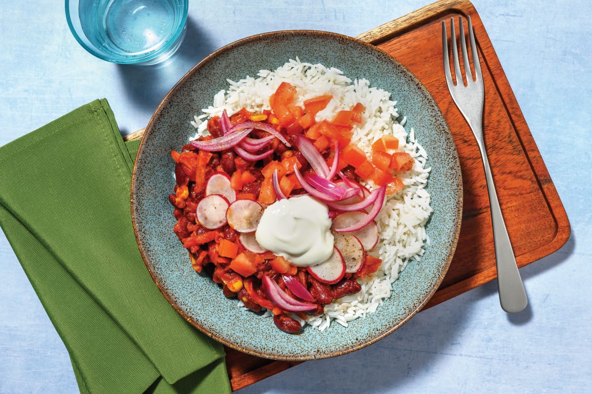 Plant-Based Bean Burrito Bowl