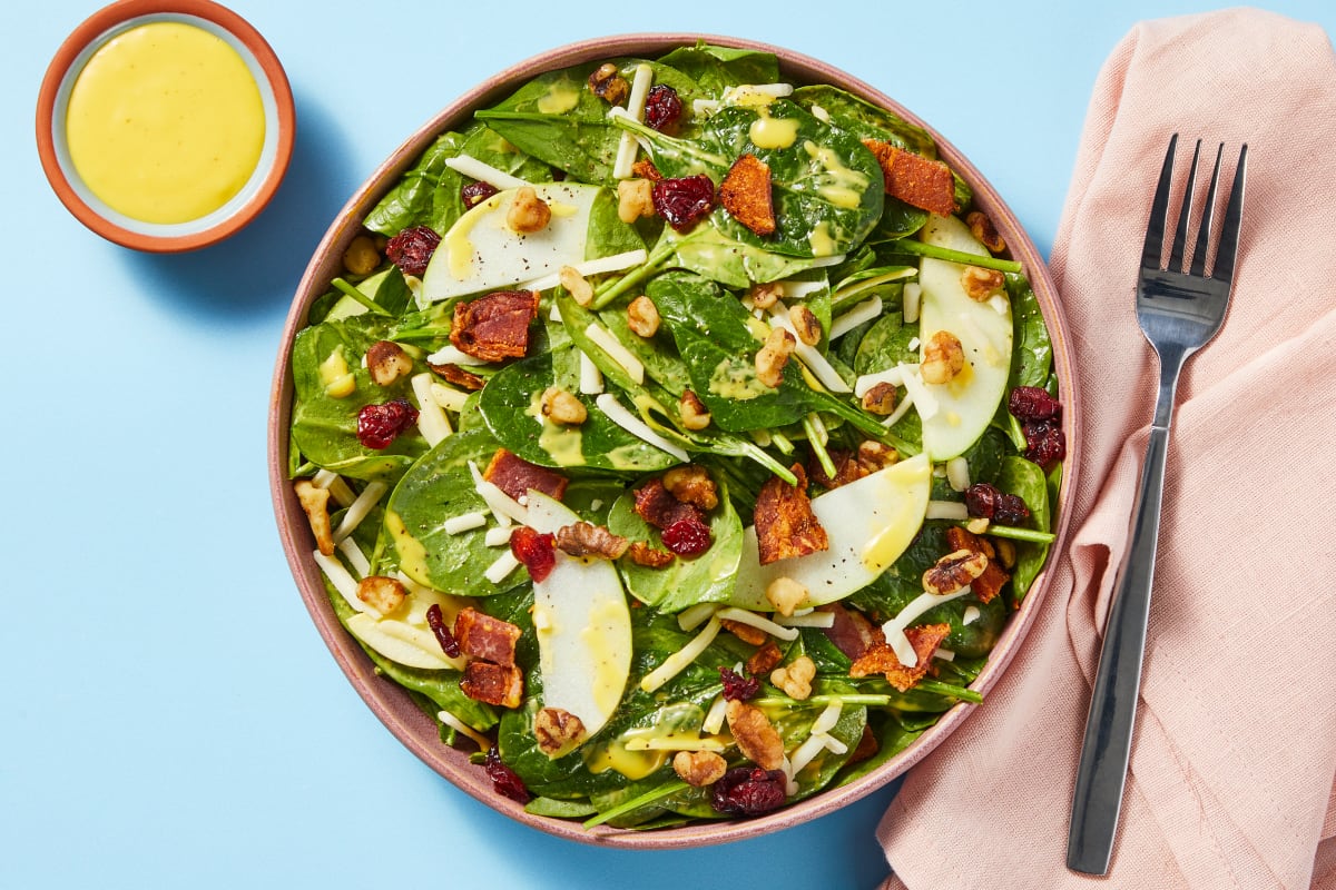 Featured image of post Bacon, Apple & Cheddar Spinach Salad