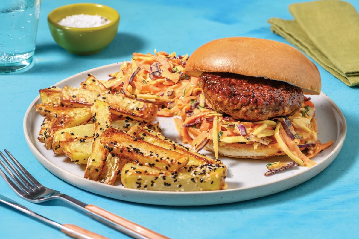 Easy Teriyaki-Glazed Pork Burger