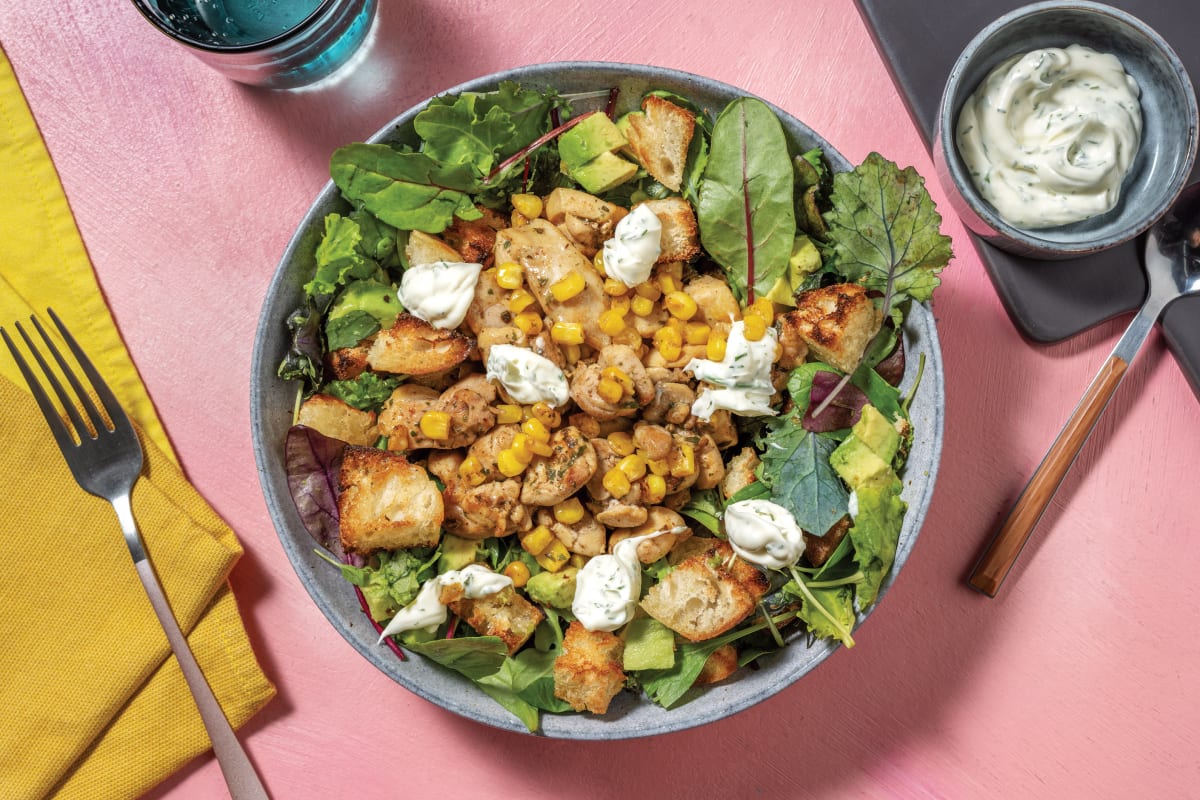 Louisiana Chicken & Charred Corn Salad