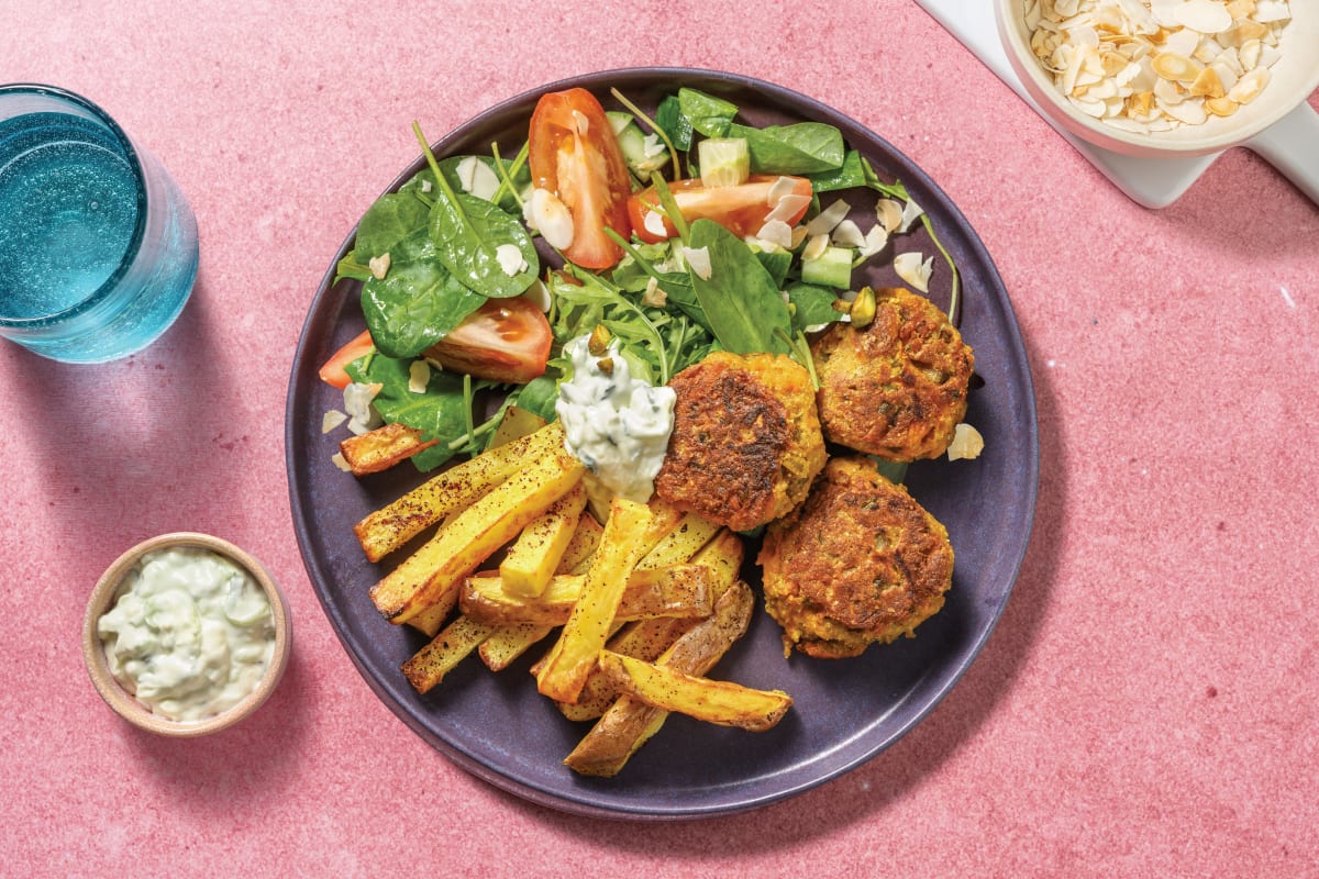 Turkish-Style Falafels & Avocado Salad