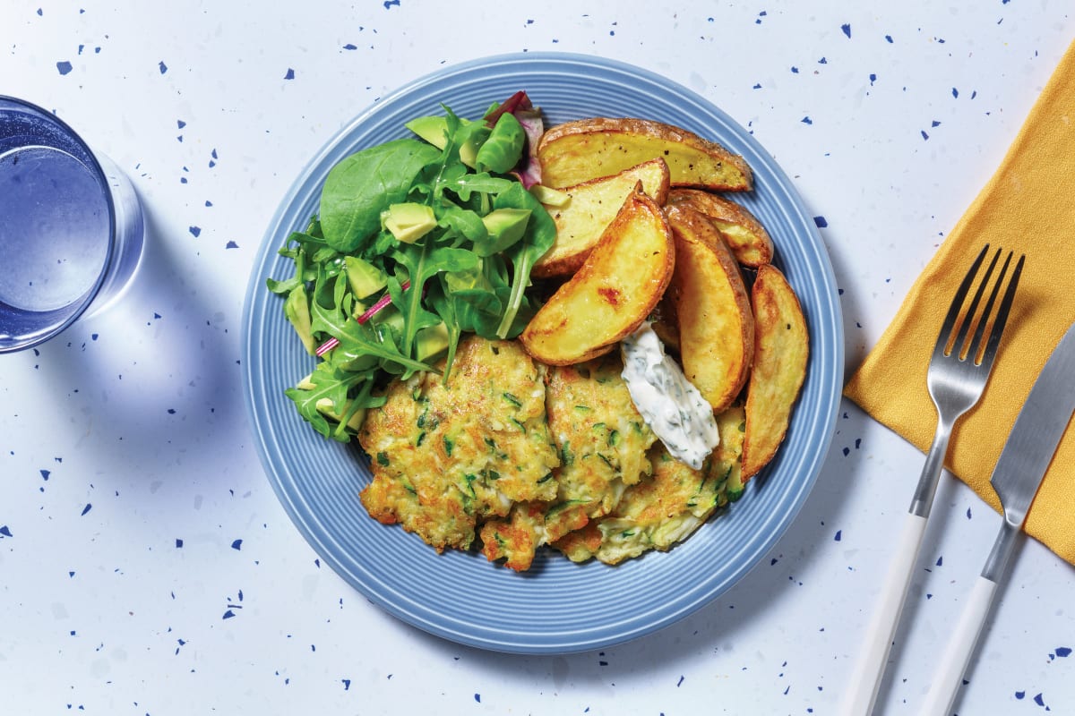 Homemade Haloumi & Courgette Fritters