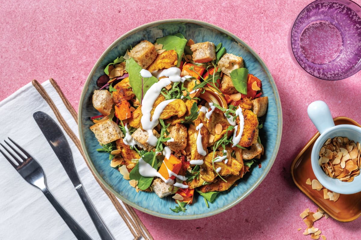 Chermoula Chicken & Harissa Crouton Salad