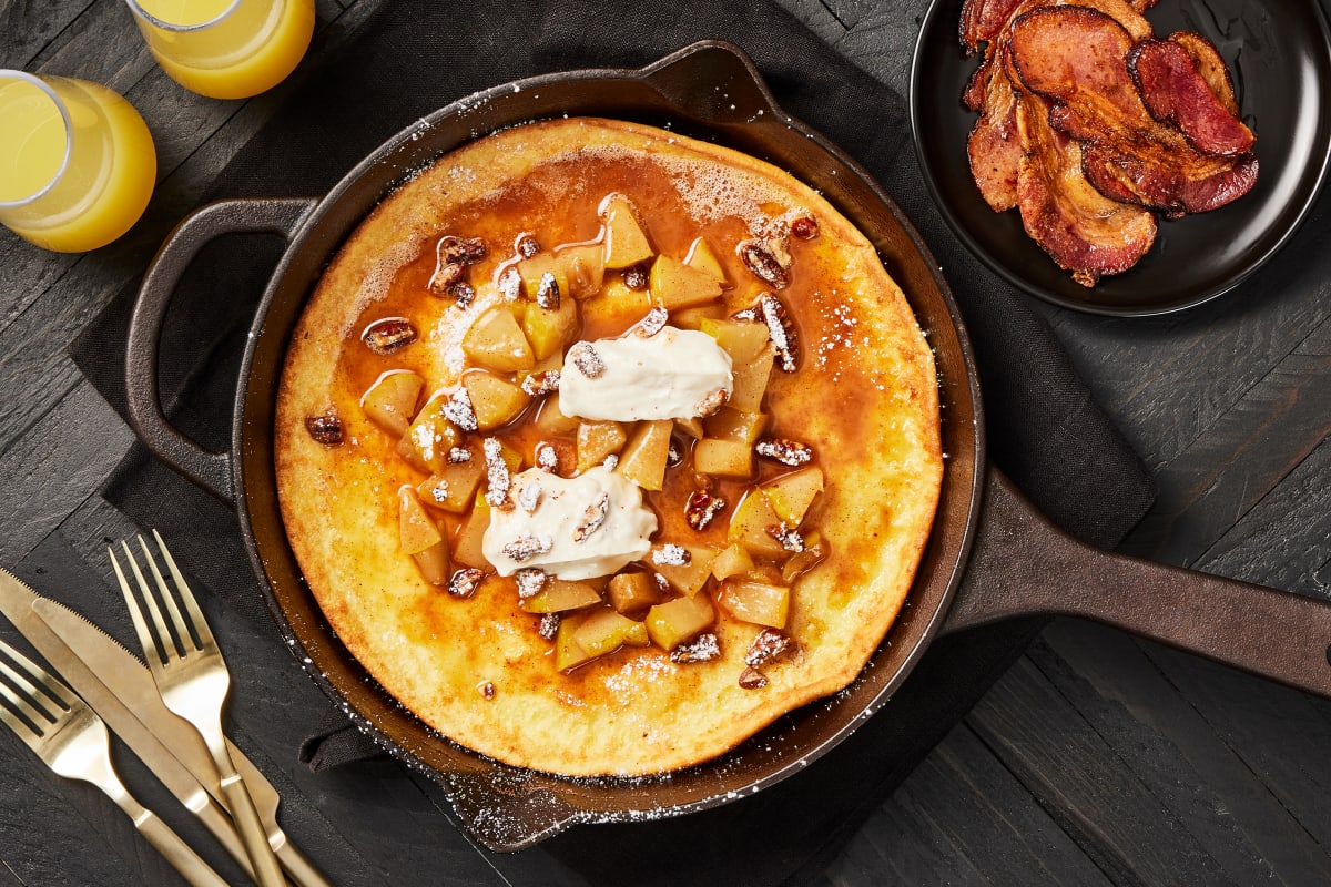 Lemon-Ricotta Dutch Baby with Bacon