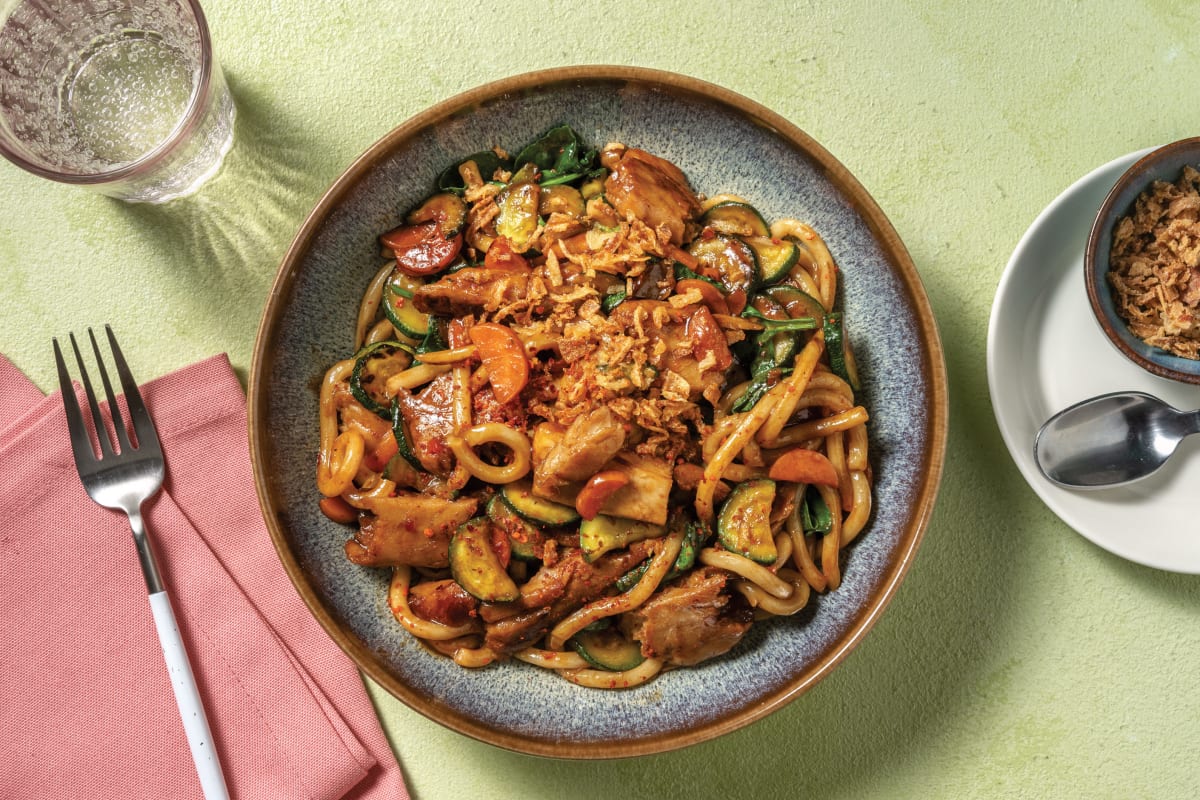 Plant-Based Chick’n & Egg Noodle Stir-Fry