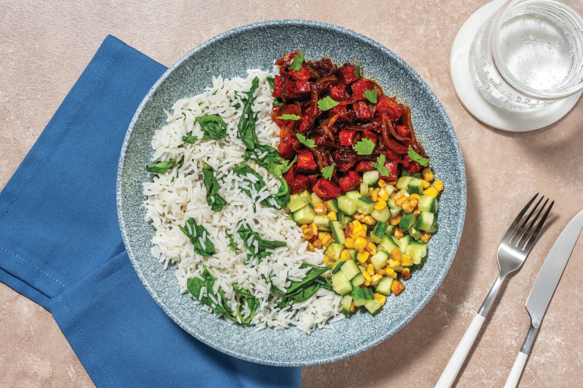 Chipotle Chorizo & Spinach Rice Bowl