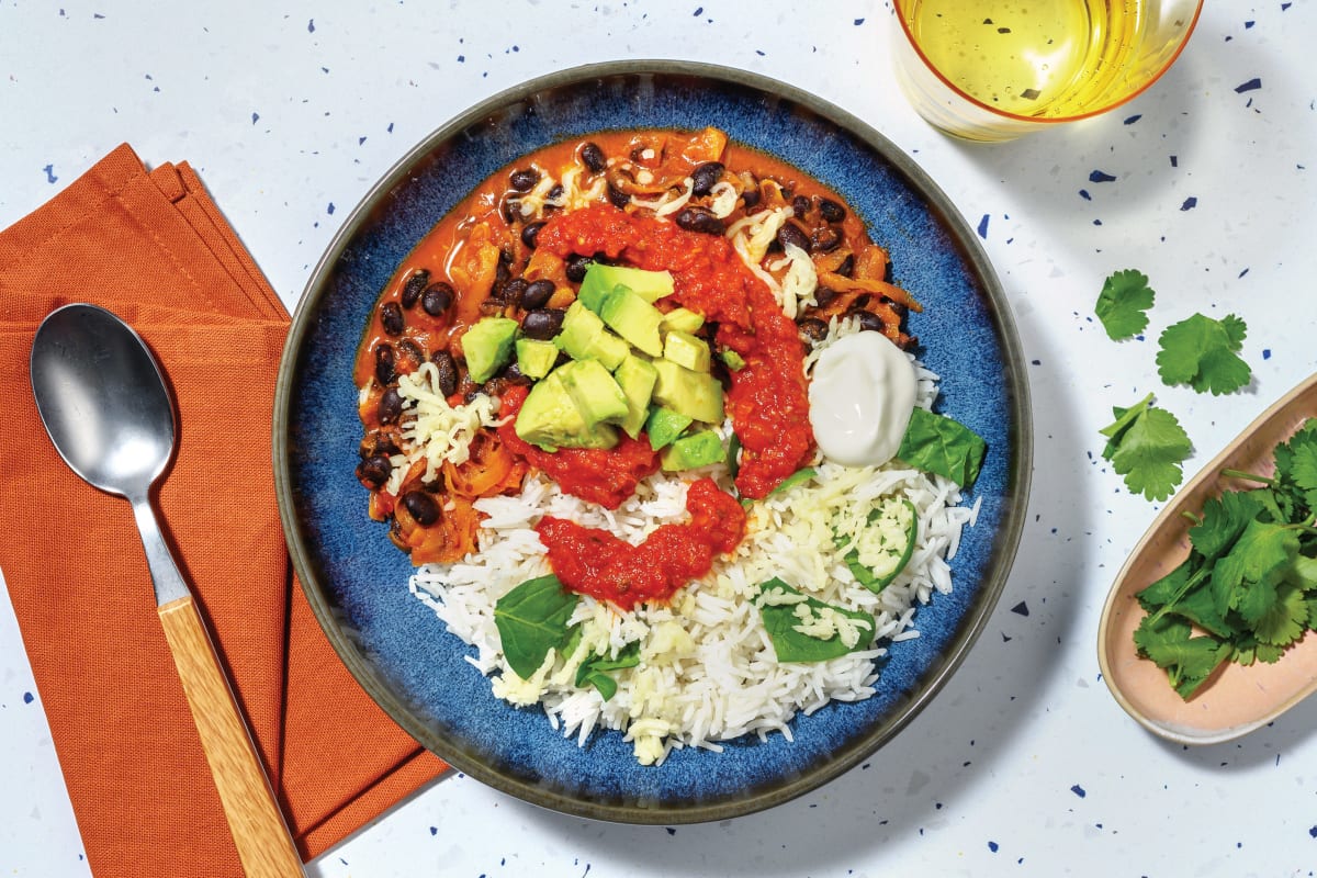 Mexican-Style Black Bean Burrito Bowl