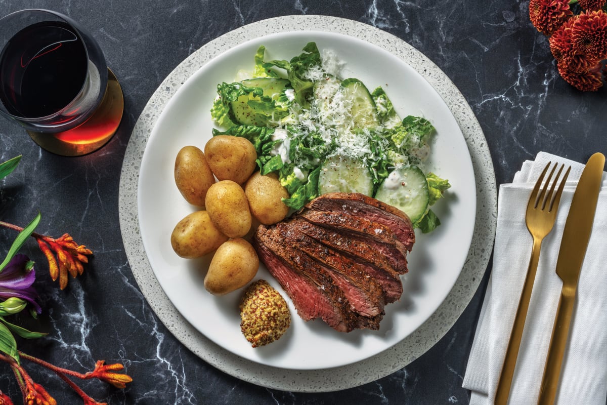 Succulent Beef Rump & Caesar-Style Salad