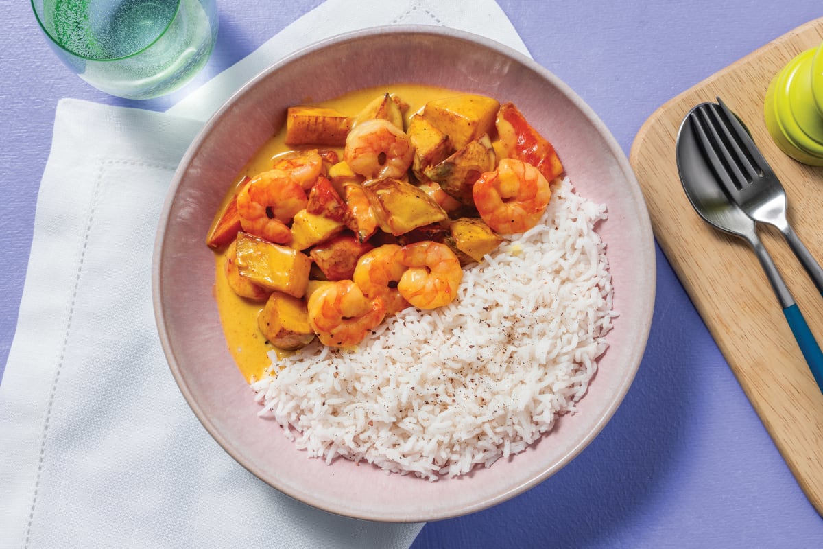 Indian Prawn & Roast Veggie Curry