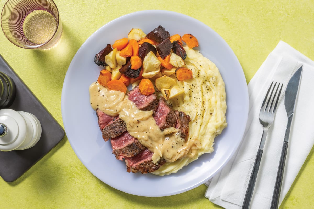 Southern-Style Steak & Mustard Sauce