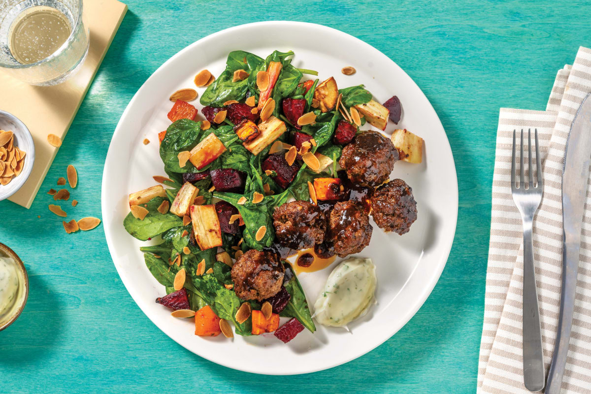 BBQ-Glazed Beef Meatballs