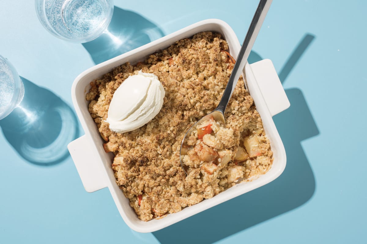 Spiced Apple & Pear Crumble