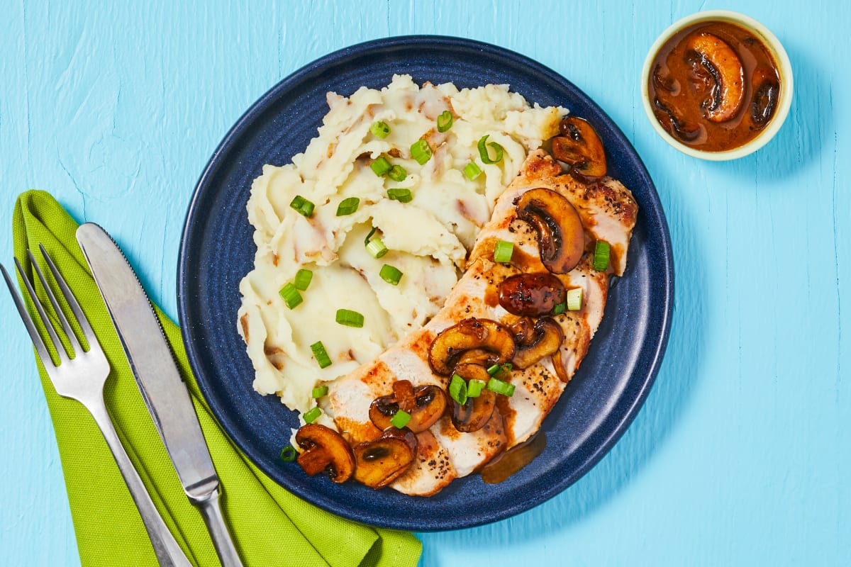 Pork Chops with Balsamic Mushroom Sauce