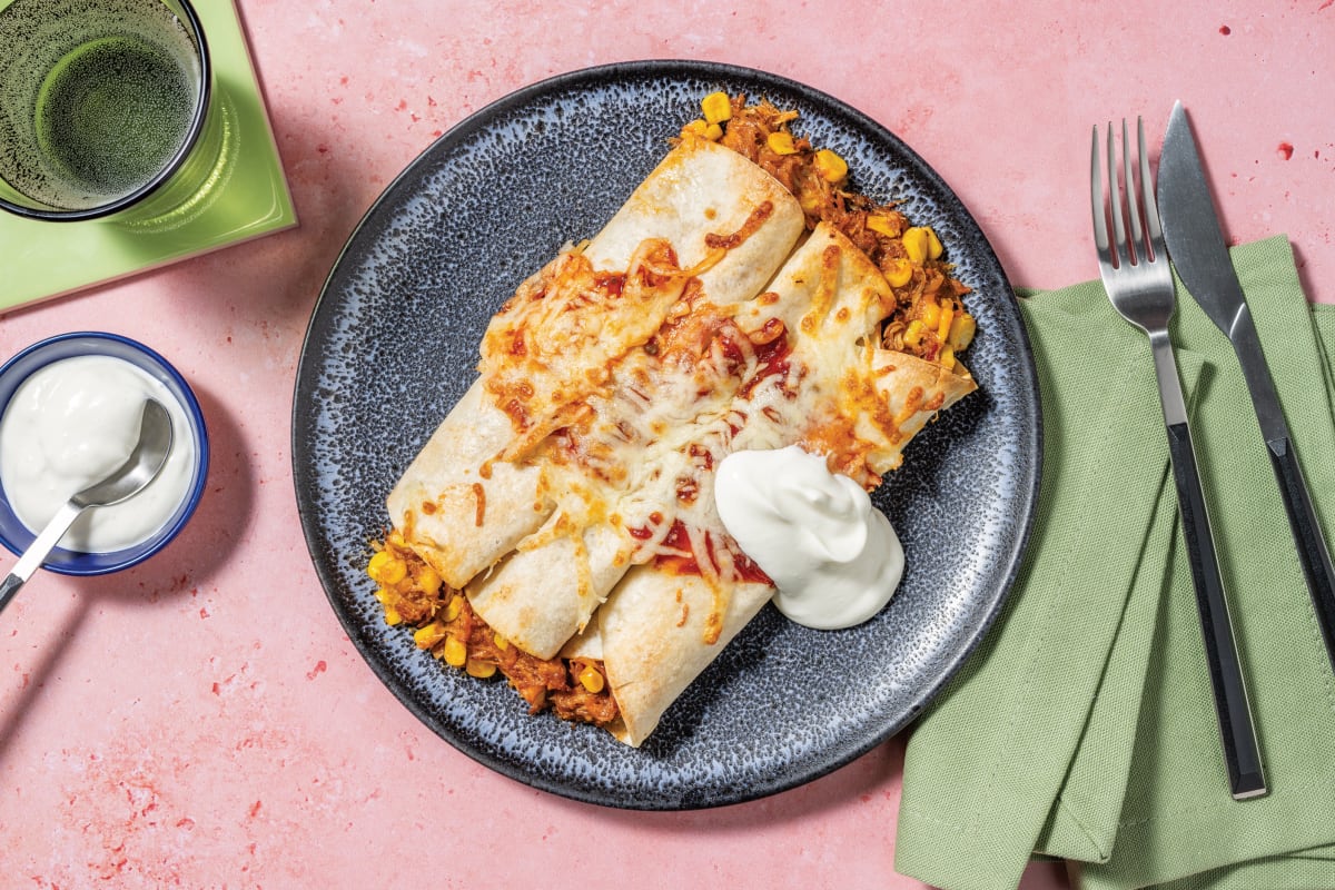 Tex-Mex Pulled Pork Enchiladas