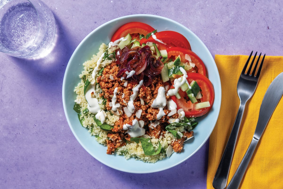 Greek-Style Lamb & Leafy Couscous