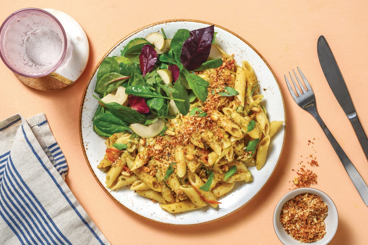 Plant-Based Pesto Penne & Roast Tomato