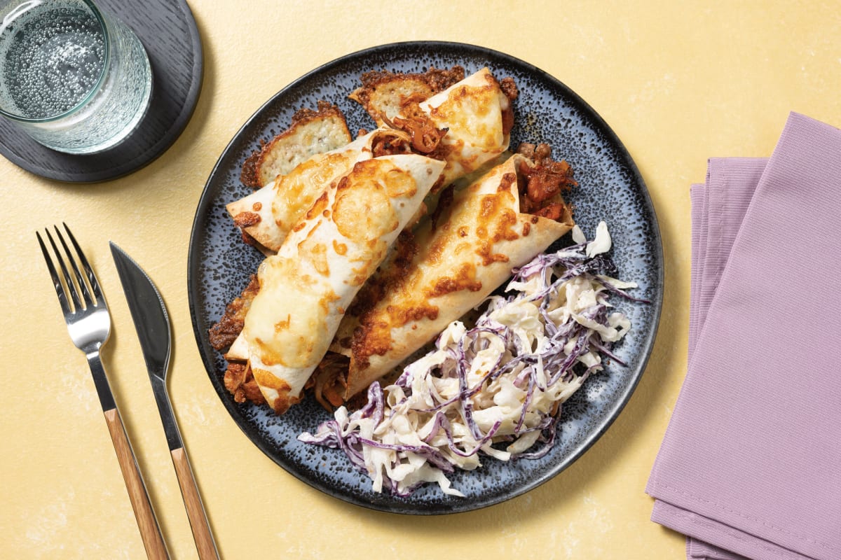 Quick Rancher's Pulled Pork Enchiladas