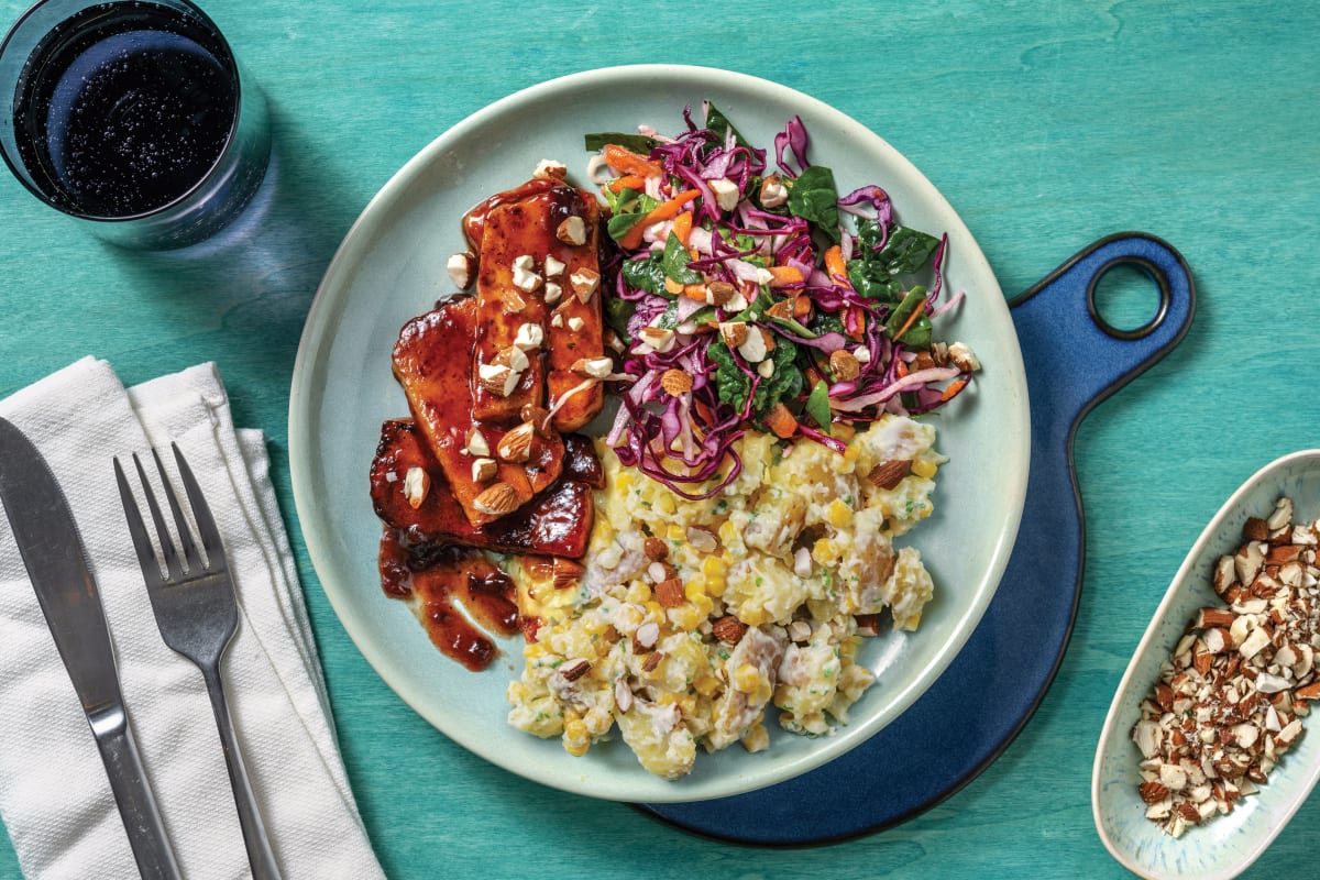 Double BBQ-Glazed Haloumi & Slaw