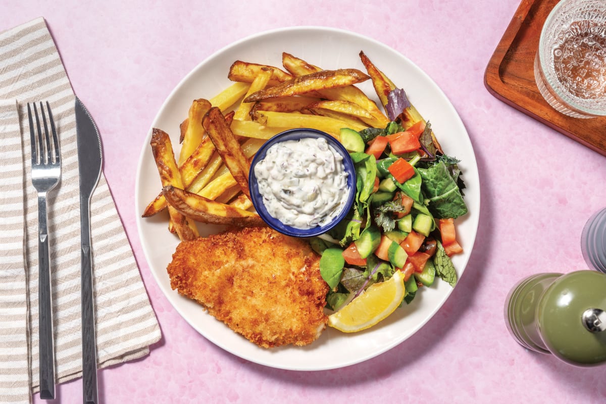 HelloHero: Crumbed Chicken & Chips