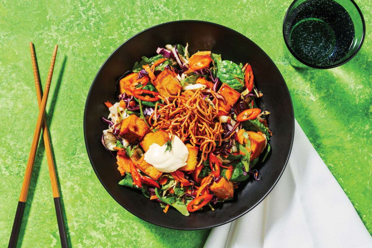 Sweet Chilli Glazed Tofu & Japanese-Style Salad