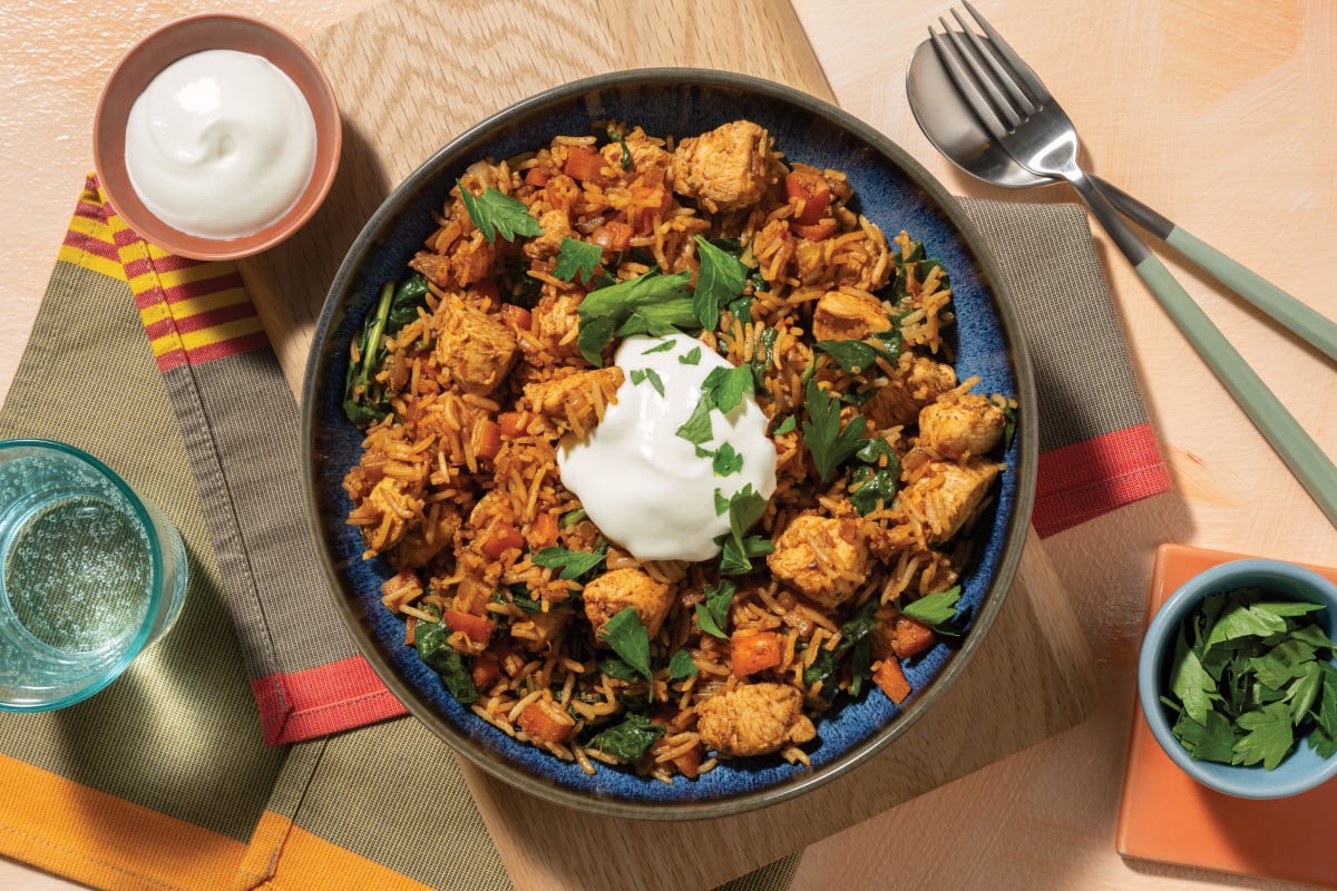 One-Pot Indian Chicken & Veggie Biryani 