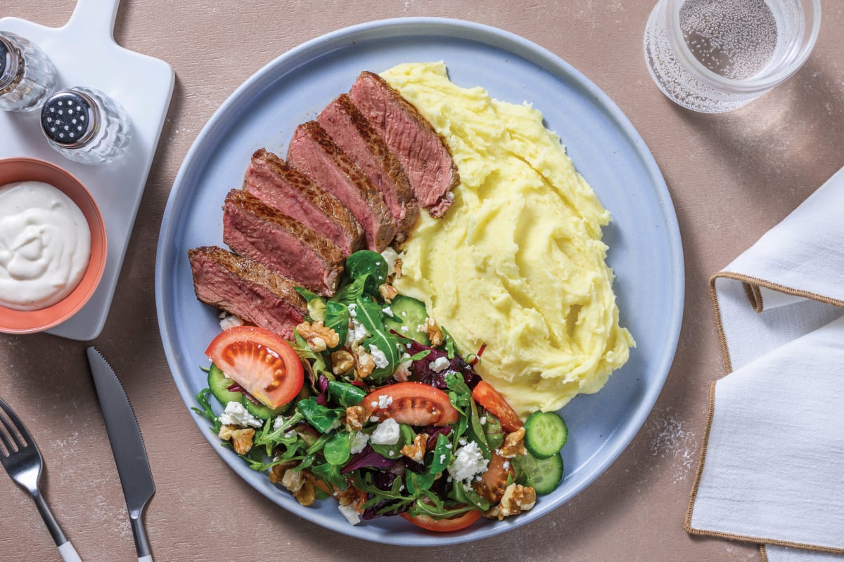 Classic Seared Beef Rump & Horseradish Sauce