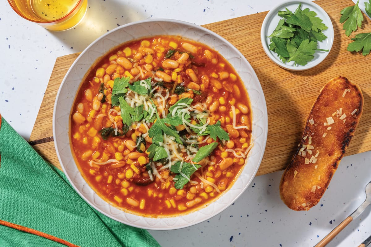 One-Pot American Cannellini Bean & Beef Chilli