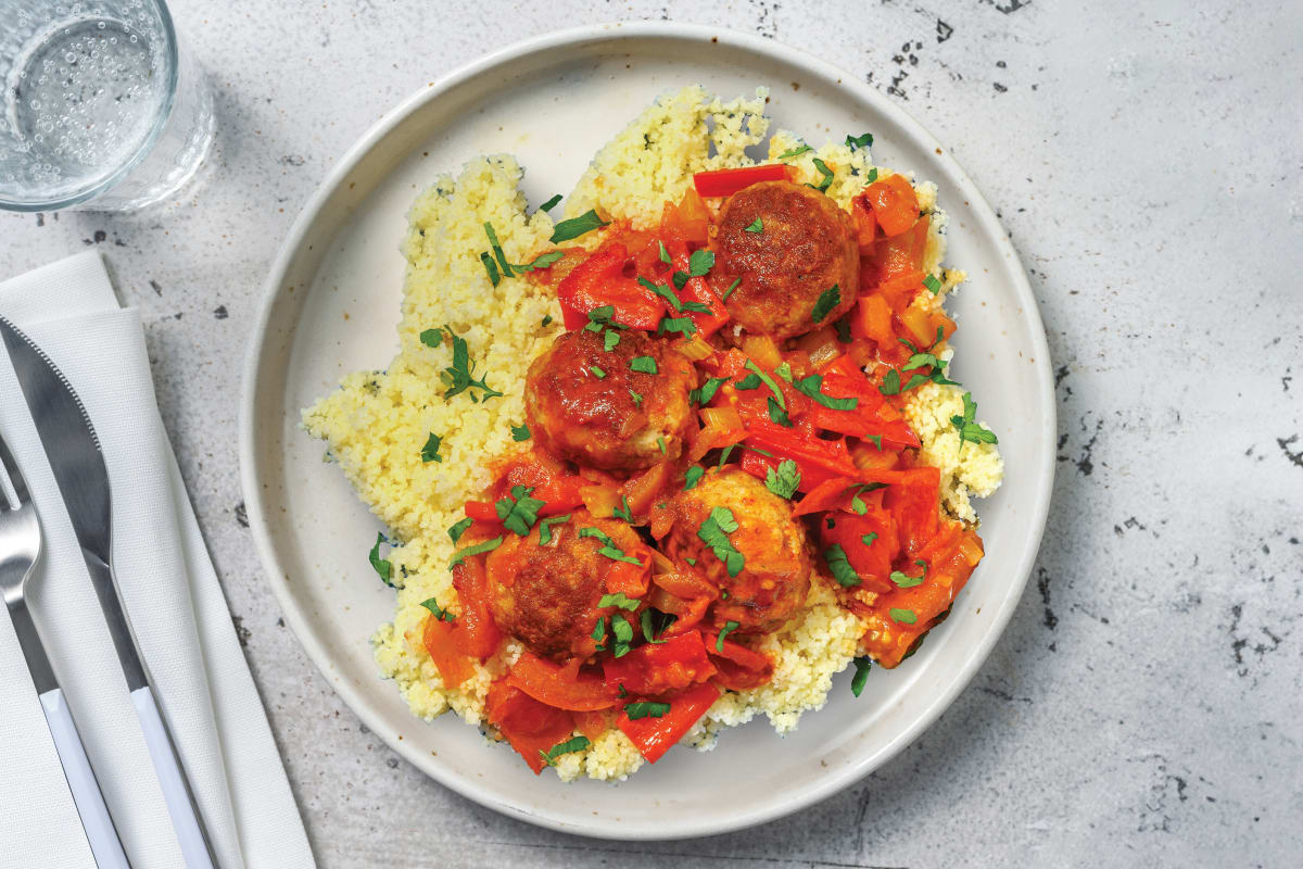 Saucy Spanish-Style Beef Meatballs