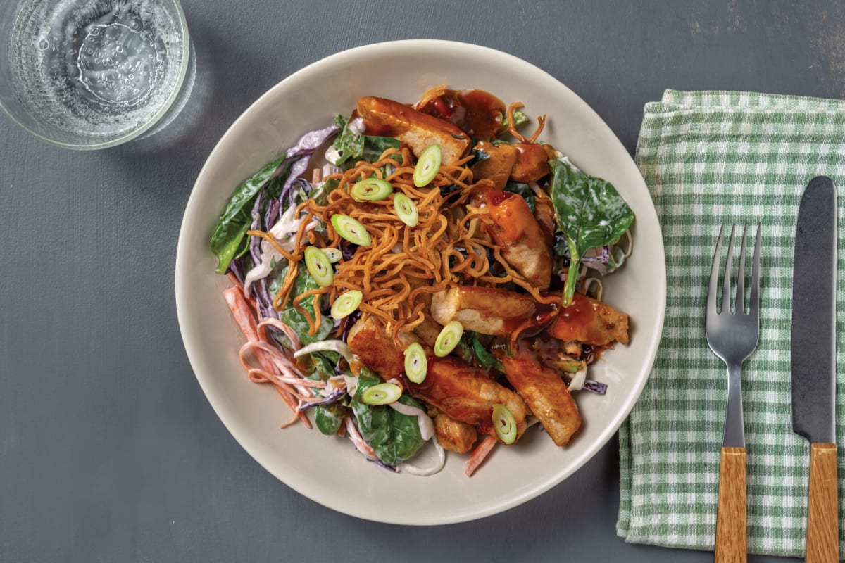 Quick Sweet Chilli Pork & Crunchy Noodles