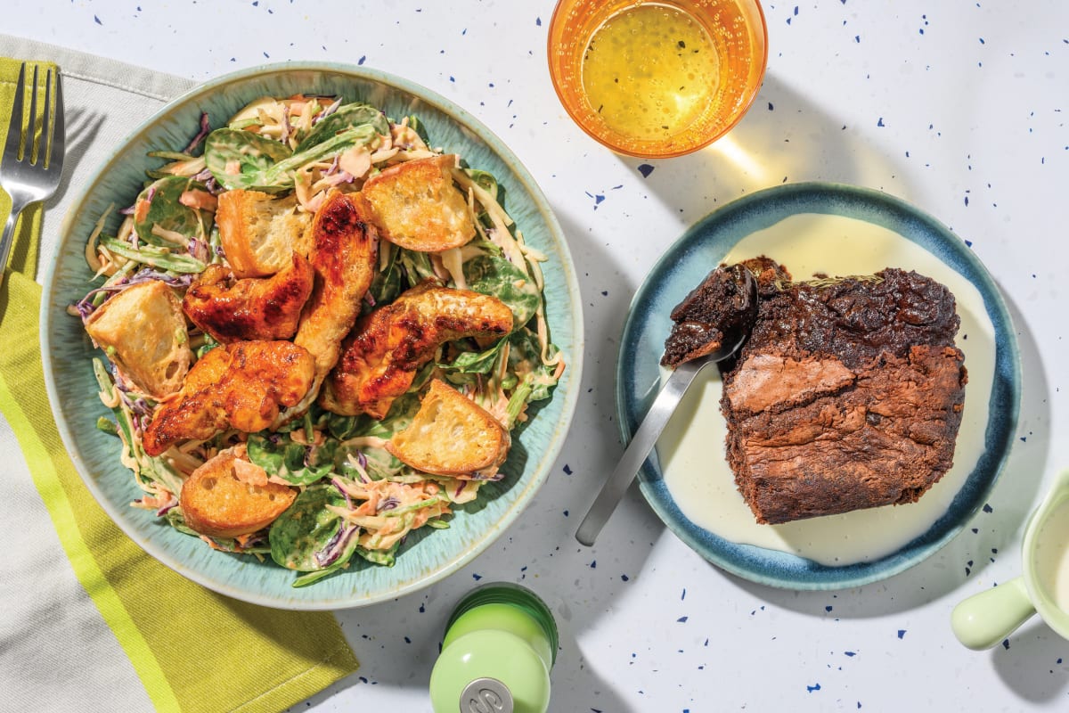 Sweet Tex-Mex Chicken & Pea Pod Salad for Dinner