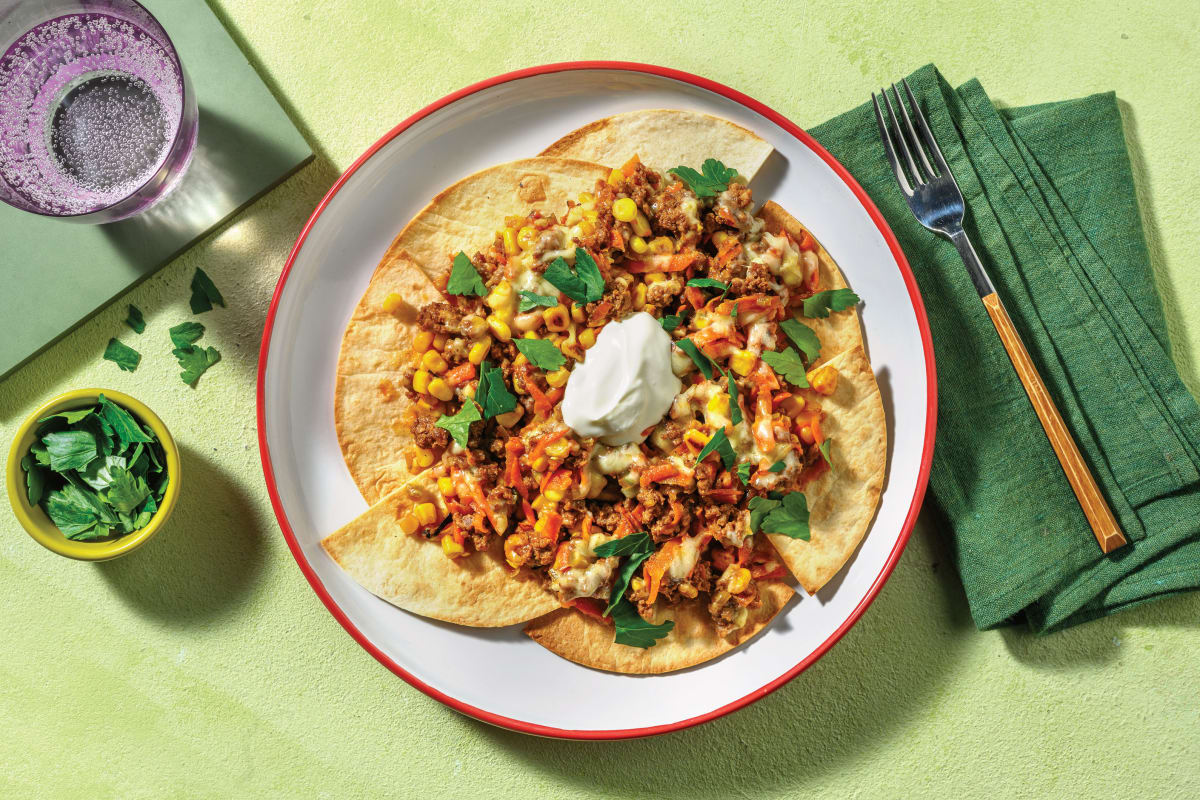 Loaded Tex-Mex Beef Nachos