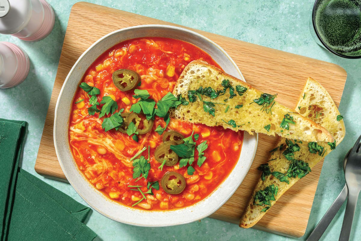 One-Pot BBQ Chorizo Baked Beans & Sweetcorn