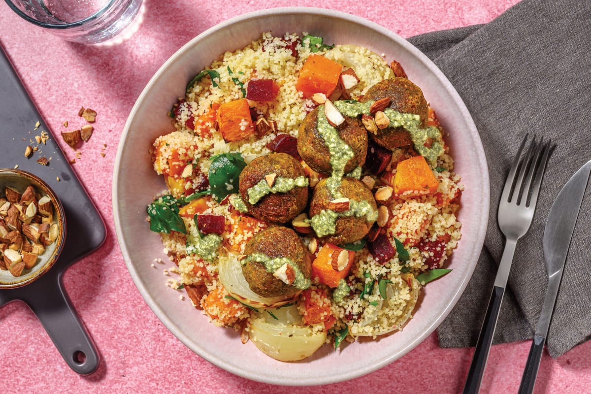 Falafels & Roast Veggie Couscous