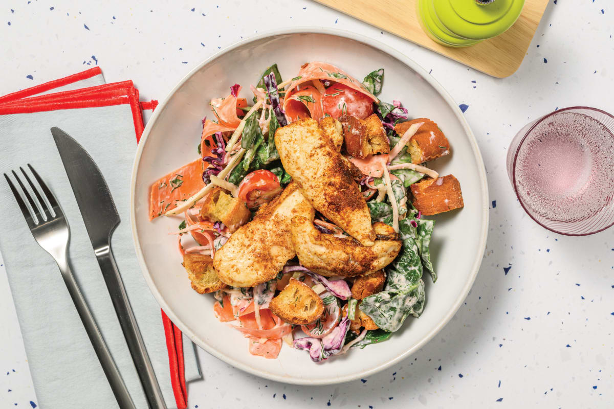 Aussie Chicken Tenders & Rainbow Salad