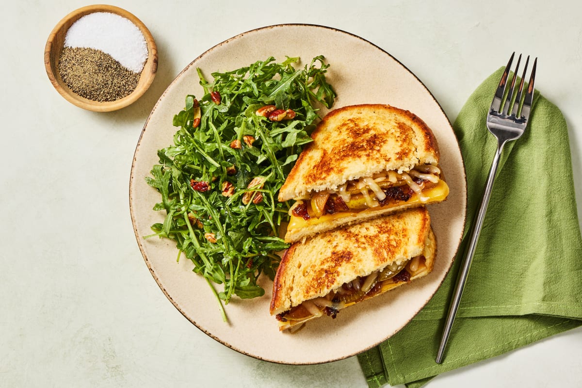 Grilled Pear, Bacon & Cheese Sandwiches