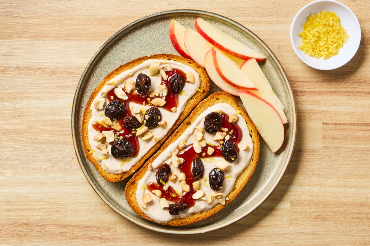 Spiced Maple Ricotta & Cherry Toasts