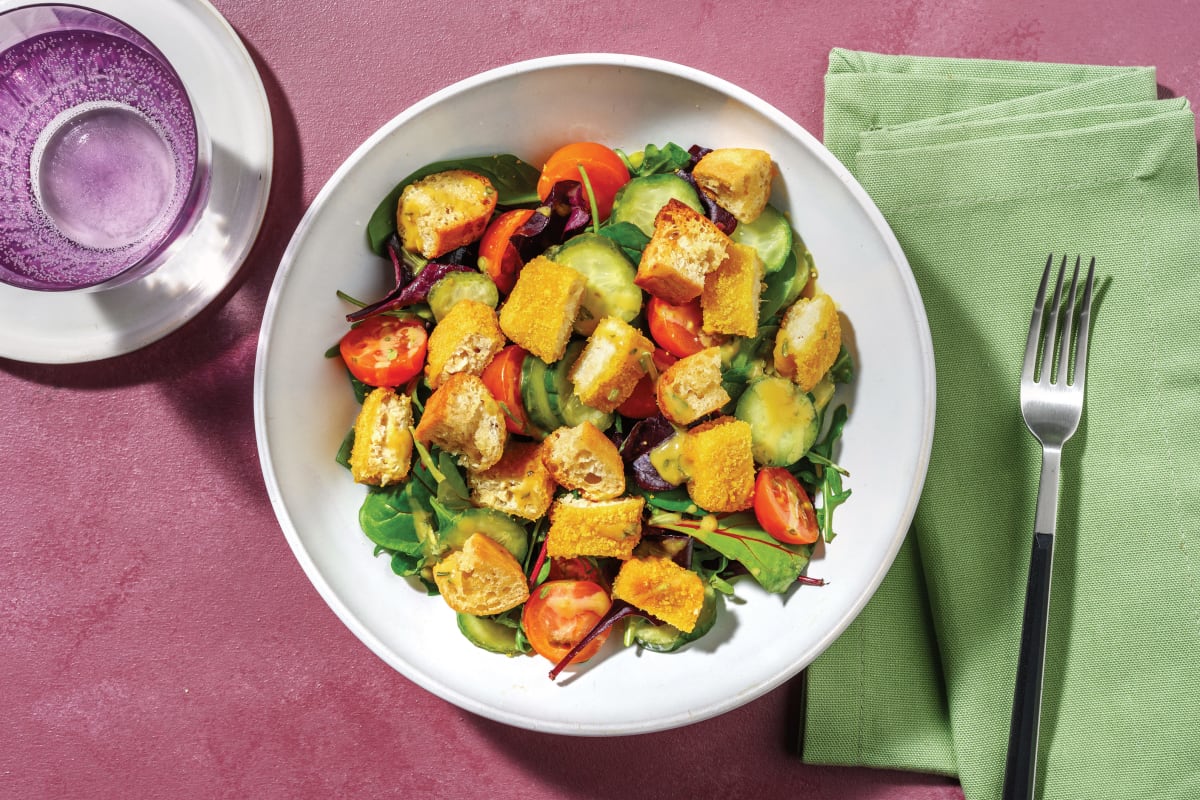 Plant-Based Crumbed Chick’n Salad