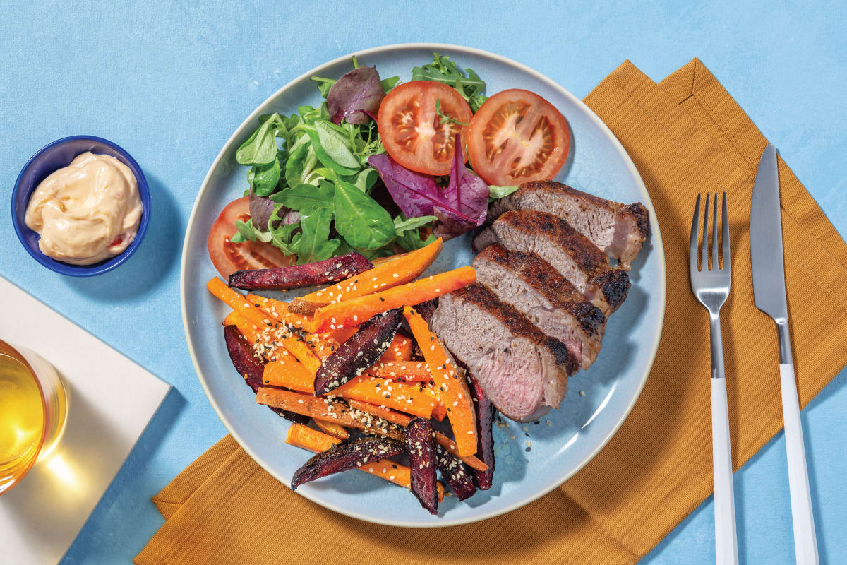 Jerk-Spiced Beef Rump & Tomato Salad