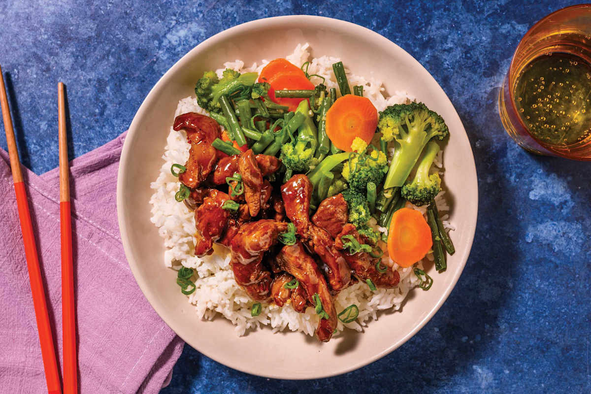 Quick Sizzling Sweet Chilli Beef & Rice