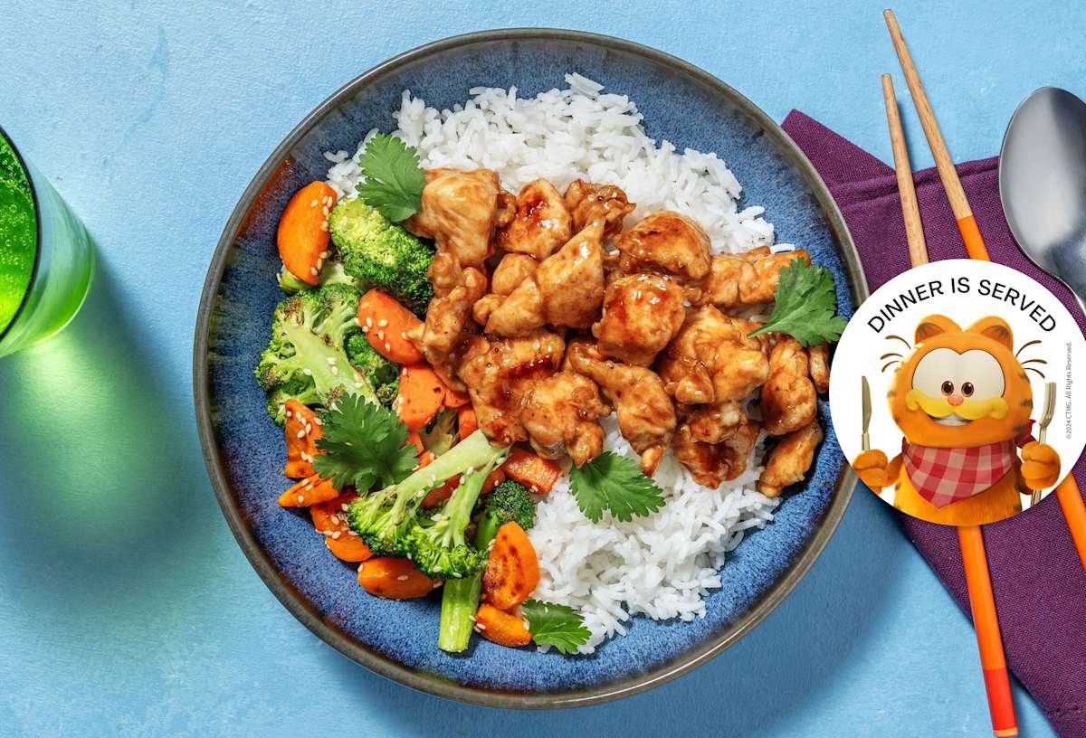 Cheerful Popcorn Chicken & Garlic Rice