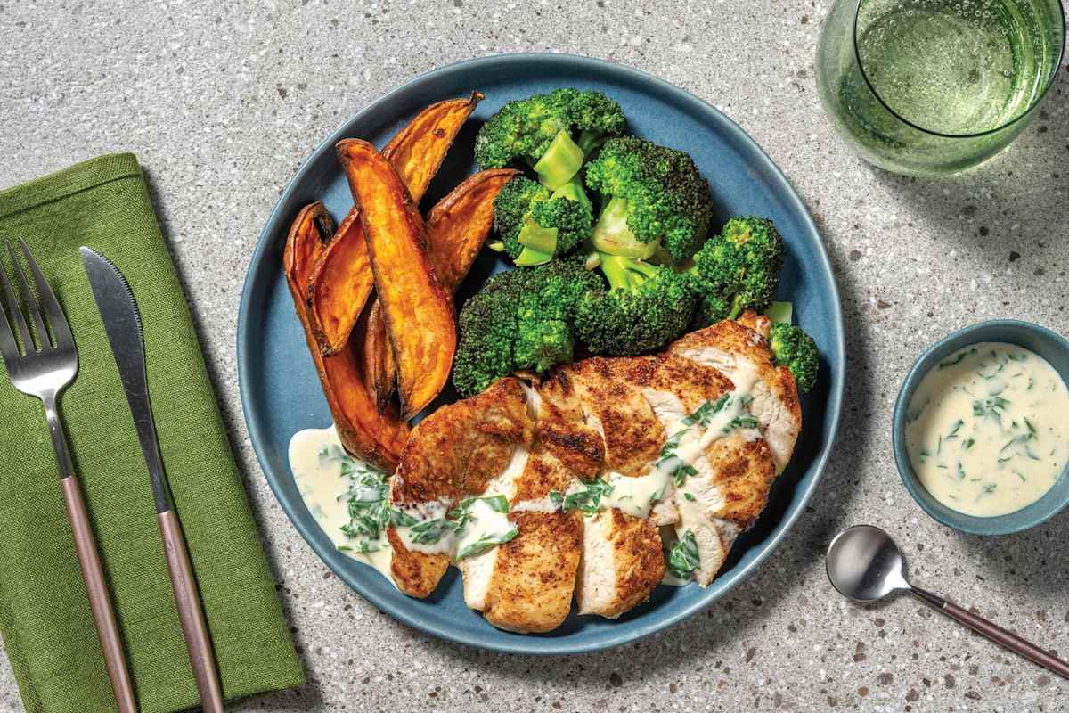 Seared Salmon & Classic Parsley Sauce