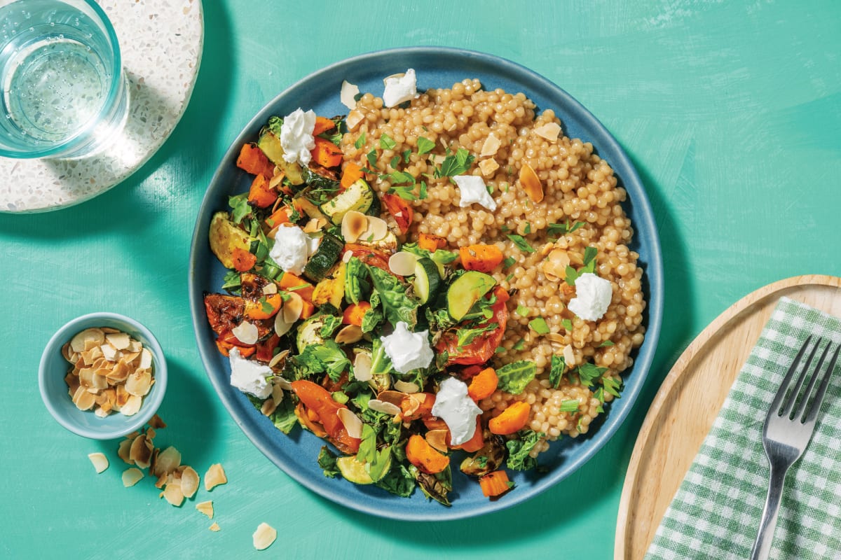 Rustic Chicken, Roasted Veg & Pearl Couscous