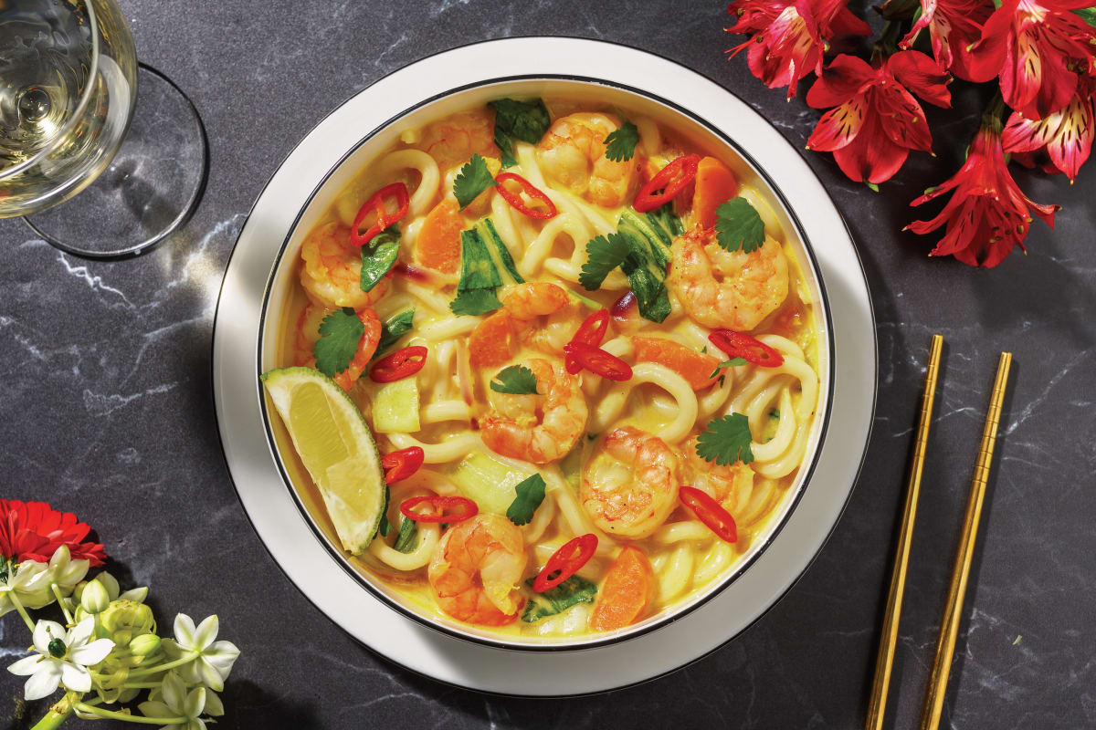 Singaporean Prawn & Coconut Noodle Laksa