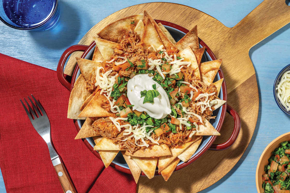 HelloHero: American Pulled Pork Loaded Tortilla Chips